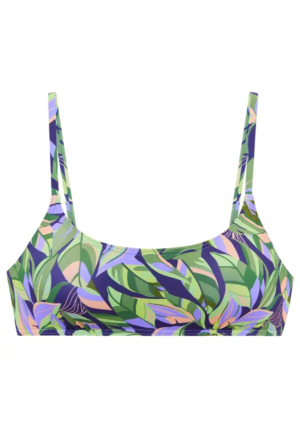 s.Oliver s.Oliver Bikini zgornji del  indigo / zelena / svetlo zelena / sivka