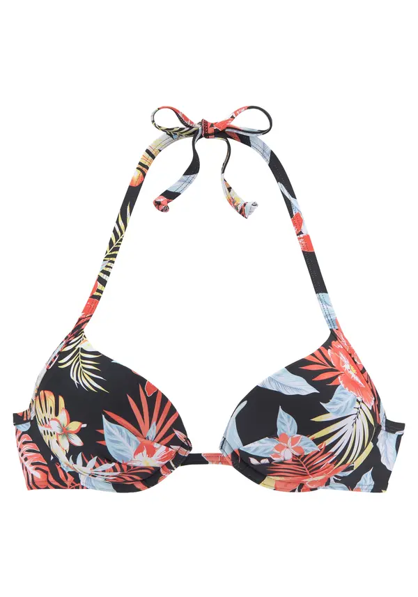 s.Oliver s.Oliver Bikini zgornji del  modra / korala / črna