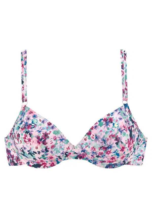 s.Oliver s.Oliver Bikini zgornji del  mornarska / turkizna / mauve / svetlo lila