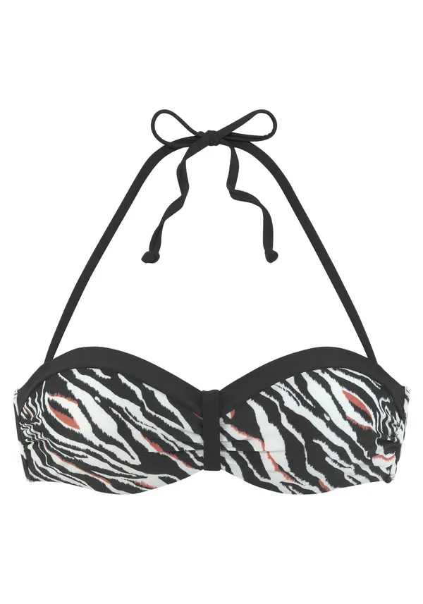 s.Oliver s.Oliver Bikini zgornji del  rjasto rjava / črna / bela