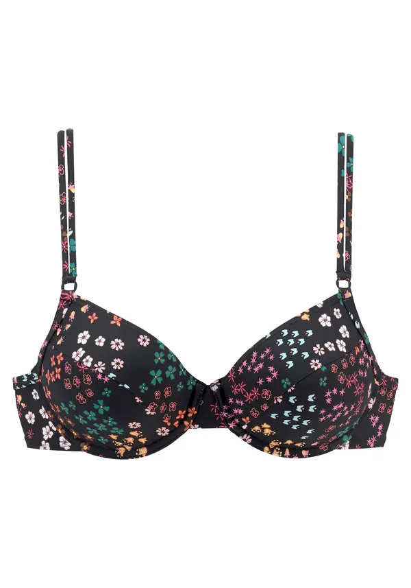 s.Oliver s.Oliver Bikini zgornji del  rumena / smaragd / roza / črna