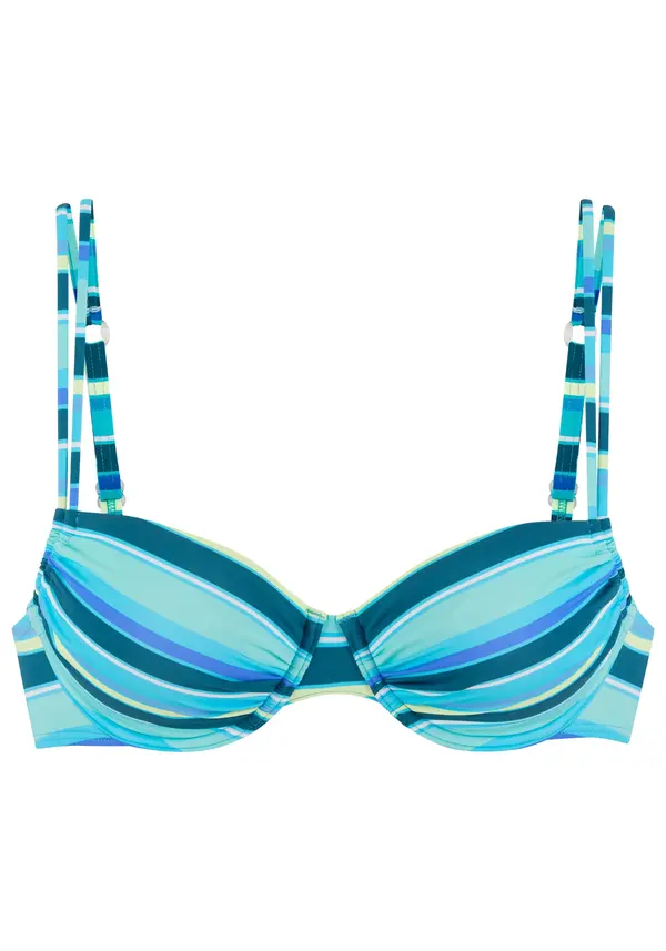 s.Oliver s.Oliver Bikini zgornji del  turkizna / azur / petrol / bela