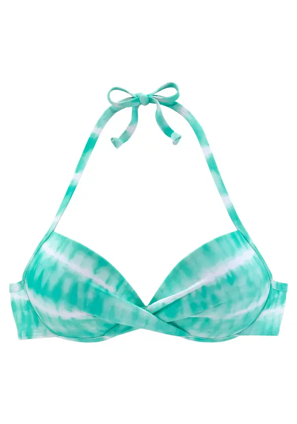 s.Oliver s.Oliver Bikini zgornji del  turkizna / bela