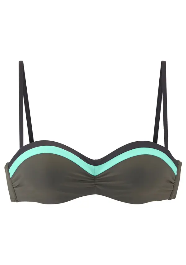 s.Oliver s.Oliver Bikini zgornji del 'Yella'  turkizna / oliva / črna