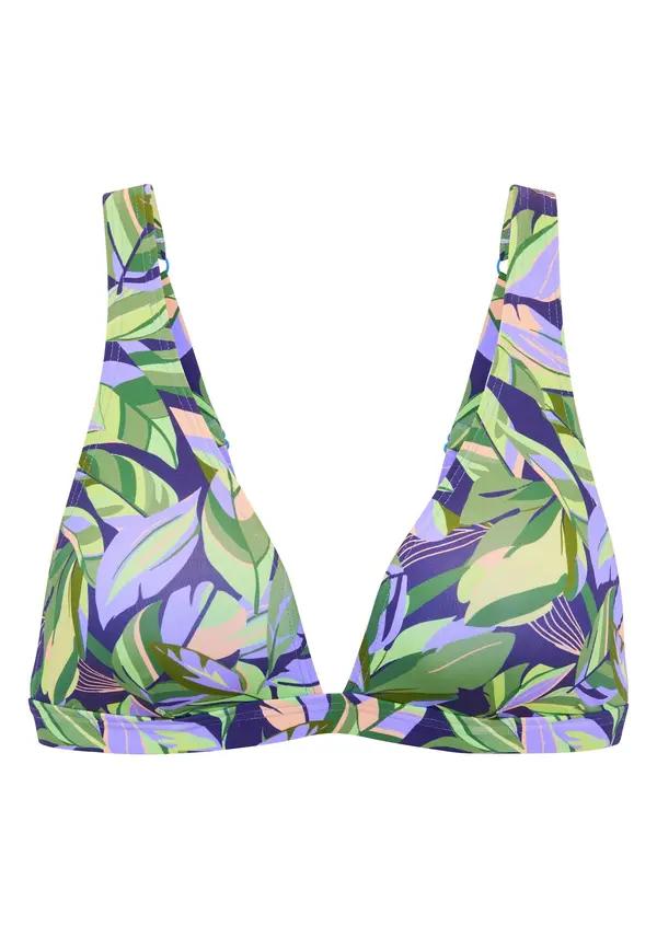 s.Oliver s.Oliver Bikini zgornji del  zelena / svetlo zelena / lila / sivka