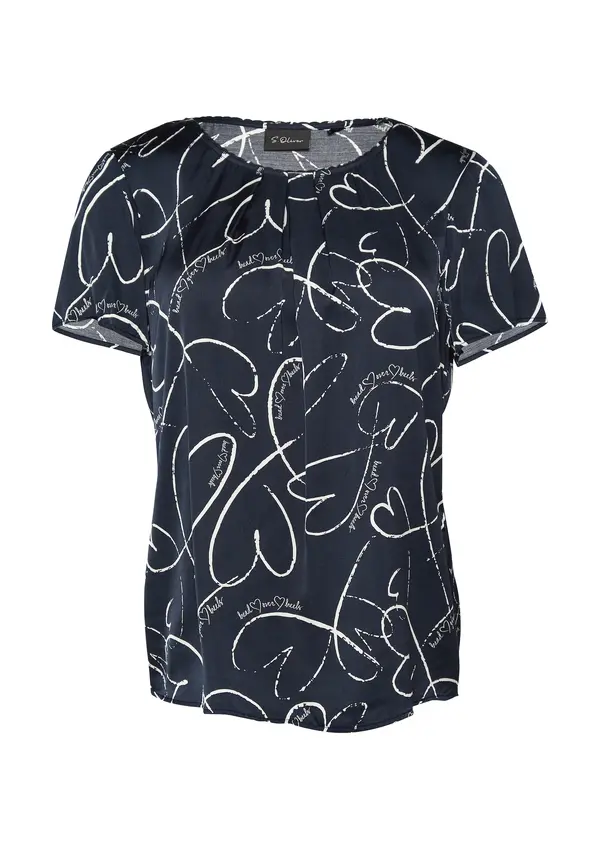 s.Oliver BLACK LABEL s.Oliver BLACK LABEL Bluza  mornarska / bela