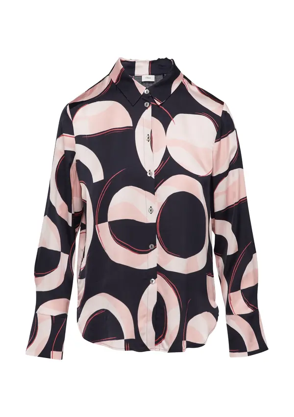 s.Oliver BLACK LABEL s.Oliver BLACK LABEL Bluza  mornarska / roza / rosé / brusnica