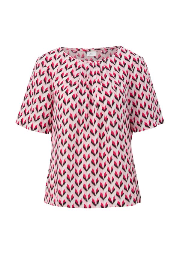 s.Oliver BLACK LABEL s.Oliver BLACK LABEL Bluza  roza / črna