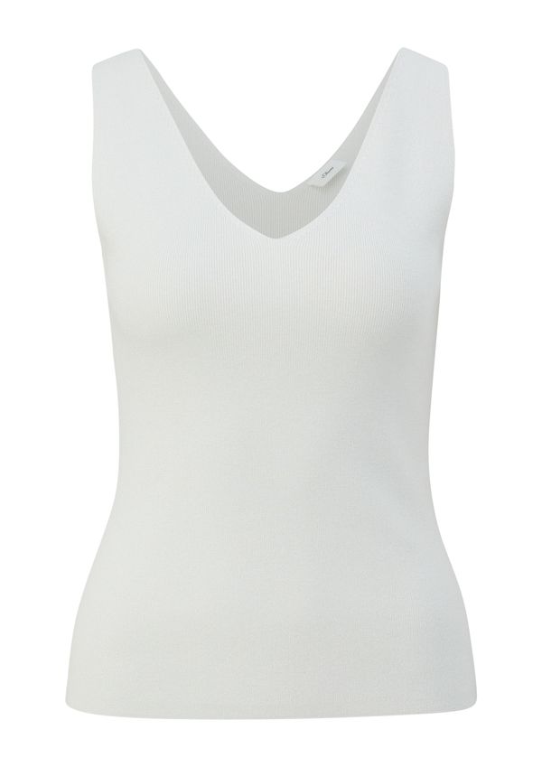 s.Oliver BLACK LABEL s.Oliver BLACK LABEL Top z naramnicami  ecru