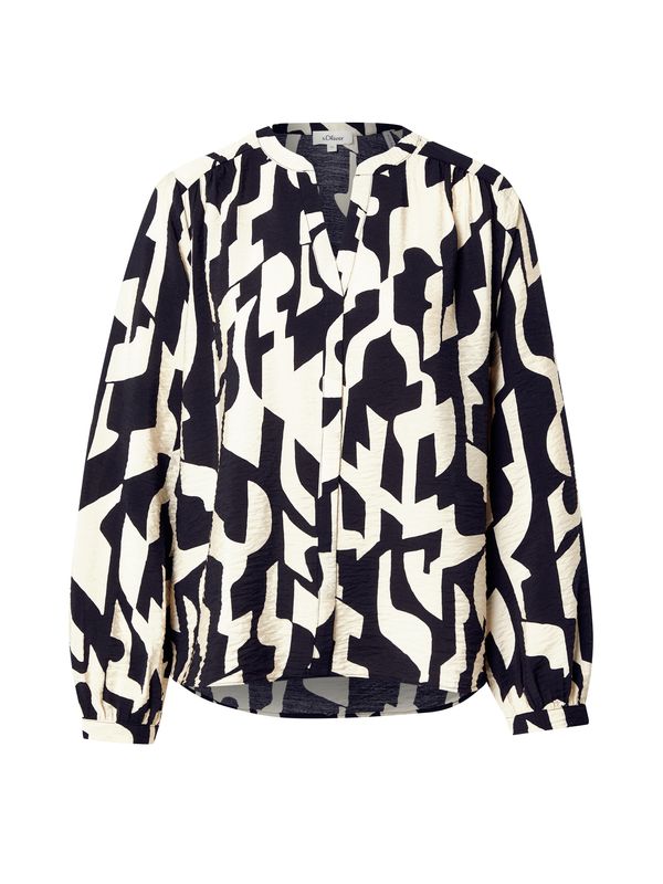 s.Oliver s.Oliver Bluza  bež / črna