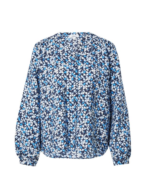 s.Oliver s.Oliver Bluza  bež / nebeško modra / pastelno modra / temno modra