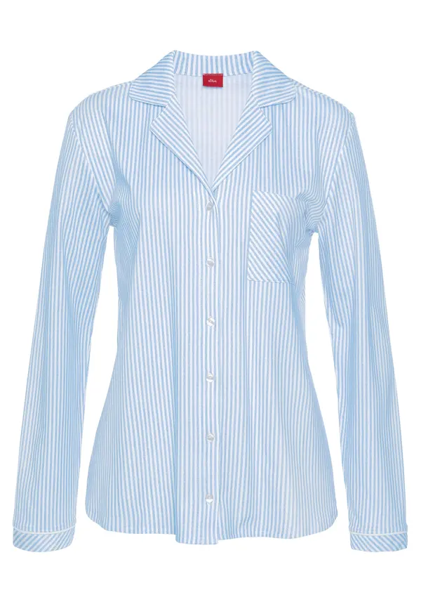 s.Oliver s.Oliver Bluza  svetlo modra / bela