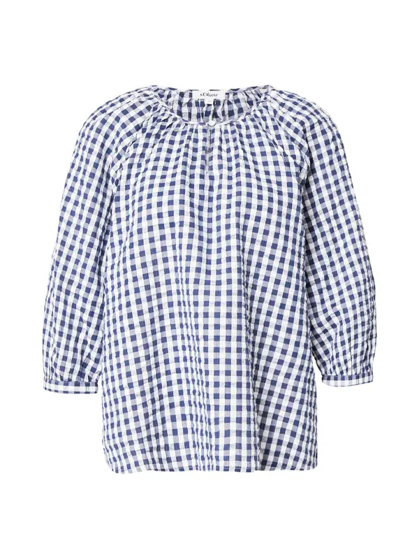 s.Oliver s.Oliver Bluza  temno modra / bela