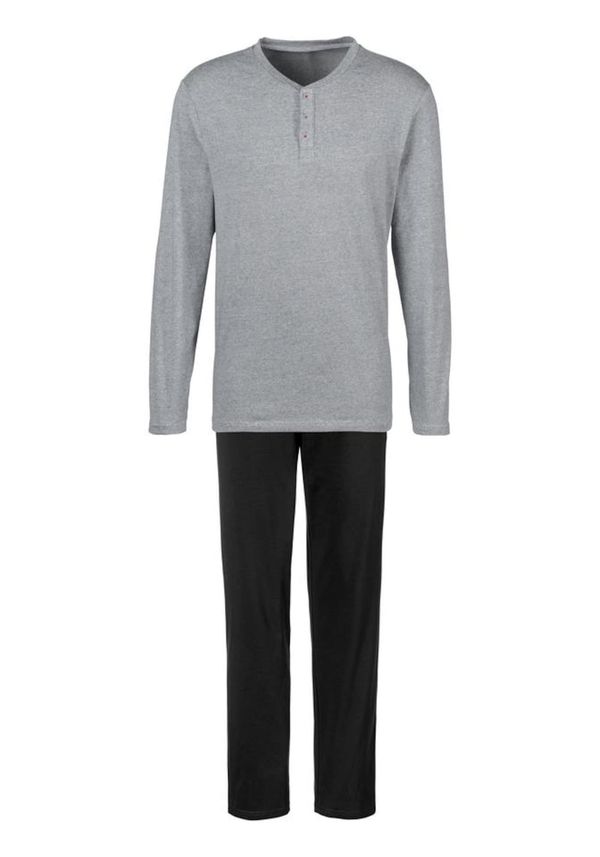 s.Oliver s.Oliver Dolga pižama  siva / črna