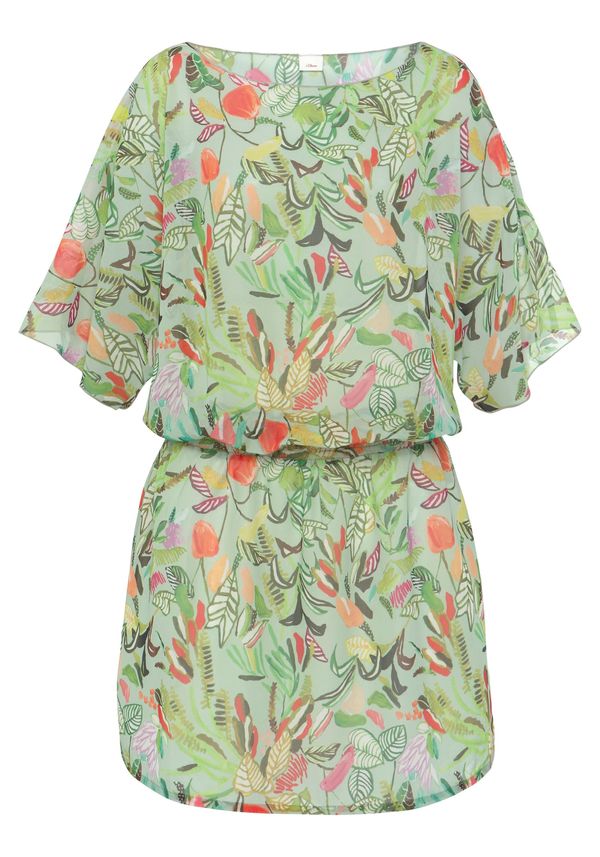 s.Oliver s.Oliver Dolga srajca  zelena / mešane barve