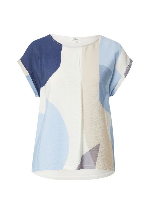 s.Oliver s.Oliver Majica  bež / marine / svetlo modra / bela