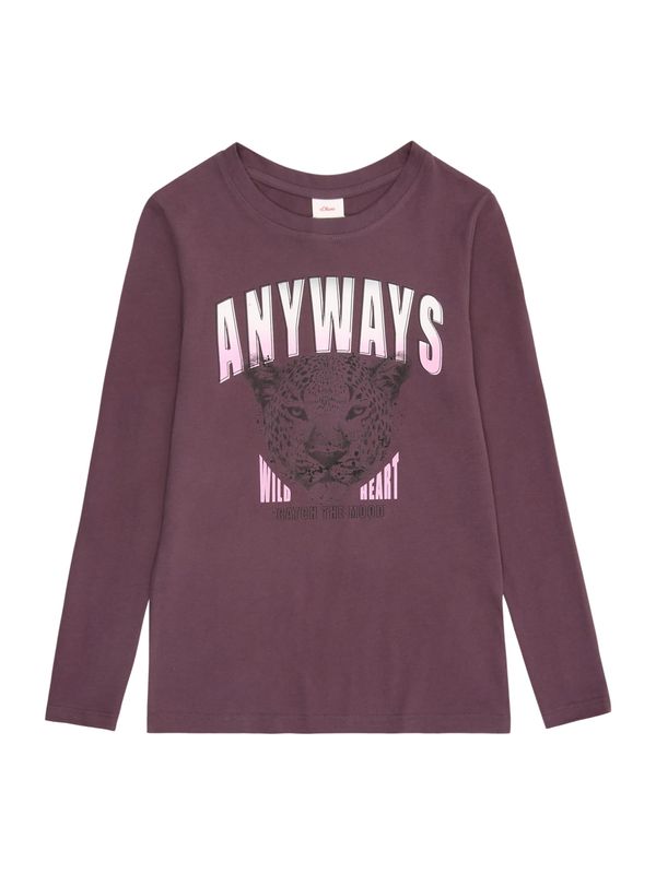 s.Oliver s.Oliver Majica  ciklama / roza / črna / bela