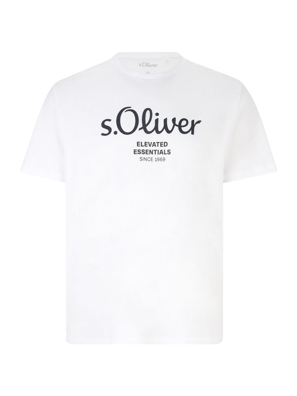 s.Oliver s.Oliver Majica  črna / bela