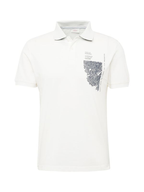 s.Oliver s.Oliver Majica  črna / bela