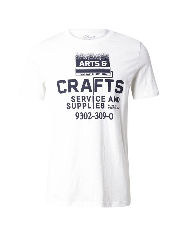 s.Oliver s.Oliver Majica  črna / bela