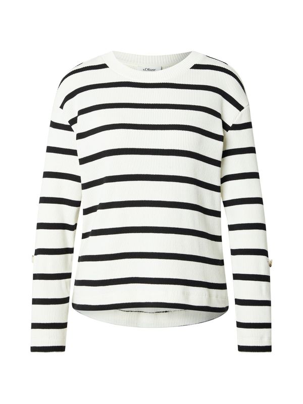 s.Oliver s.Oliver Majica  ecru / črna