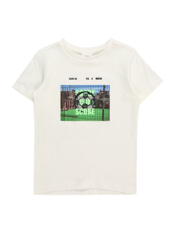 s.Oliver s.Oliver Majica  kremna / modra / zelena / črna