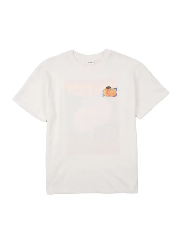 s.Oliver s.Oliver Majica  modra / kari / mandarina / bela