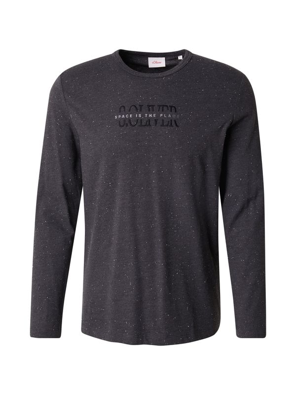 s.Oliver s.Oliver Majica  pegasto siva / črna