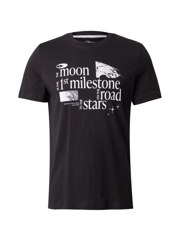 s.Oliver s.Oliver Majica  siva / črna / bela