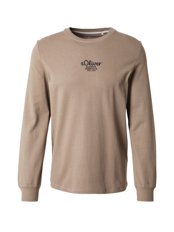 s.Oliver s.Oliver Majica  svetlo rjava / črna