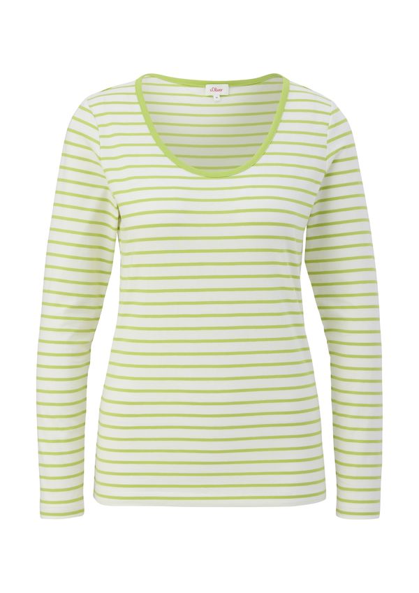 s.Oliver s.Oliver Majica  svetlo zelena / bela