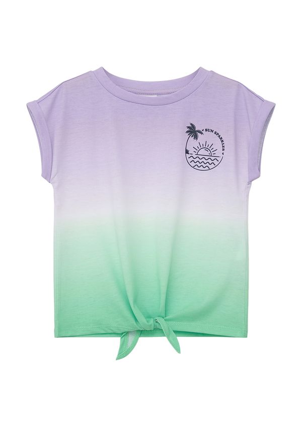 s.Oliver s.Oliver Majica  svetlo zelena / lila / črna / bela