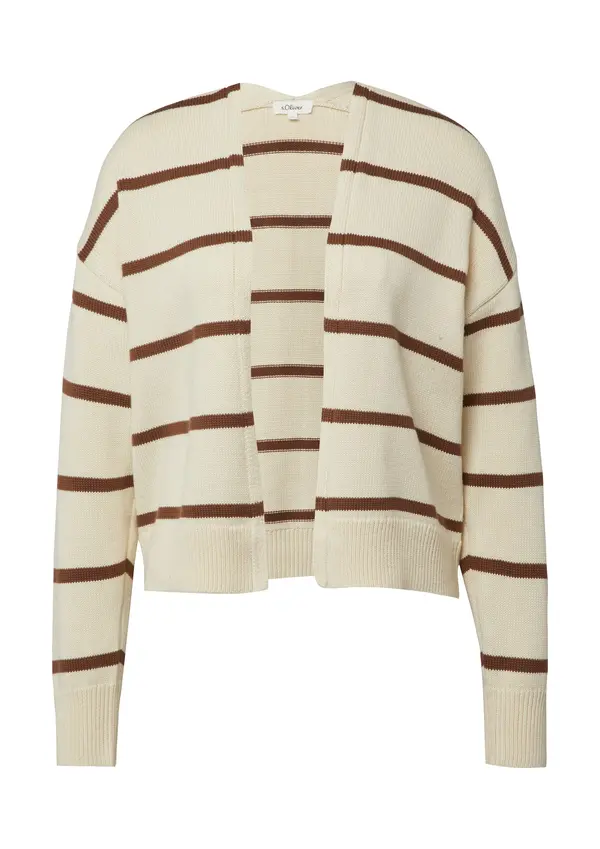 s.Oliver s.Oliver Pletena jopa  šampanjec / temno rjava