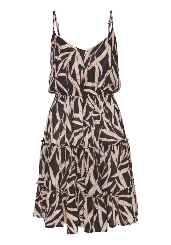 s.Oliver s.Oliver Poletna obleka  pesek / črna