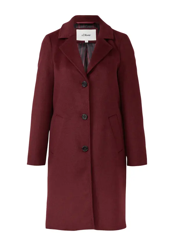 s.Oliver s.Oliver Prehoden plašč  bordo