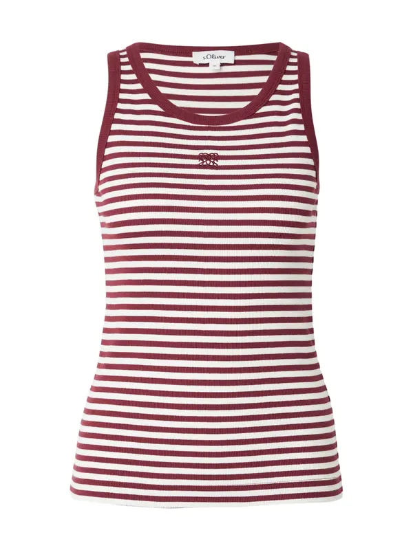 s.Oliver s.Oliver Top  bordo / bela