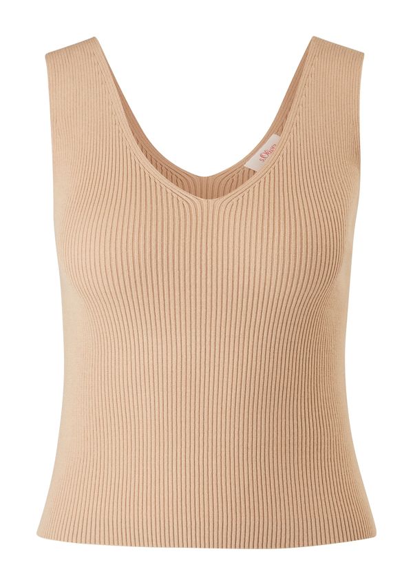 s.Oliver s.Oliver Top z naramnicami  svetlo rjava