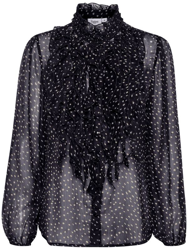 SAINT TROPEZ SAINT TROPEZ Bluza 'Lilja'  temno modra / off-bela