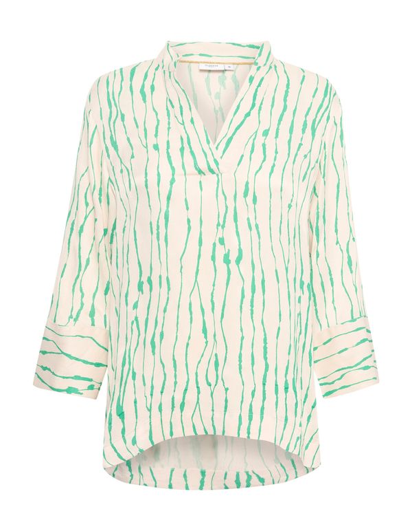 SAINT TROPEZ SAINT TROPEZ Bluza 'Ulla'  kremna / meta