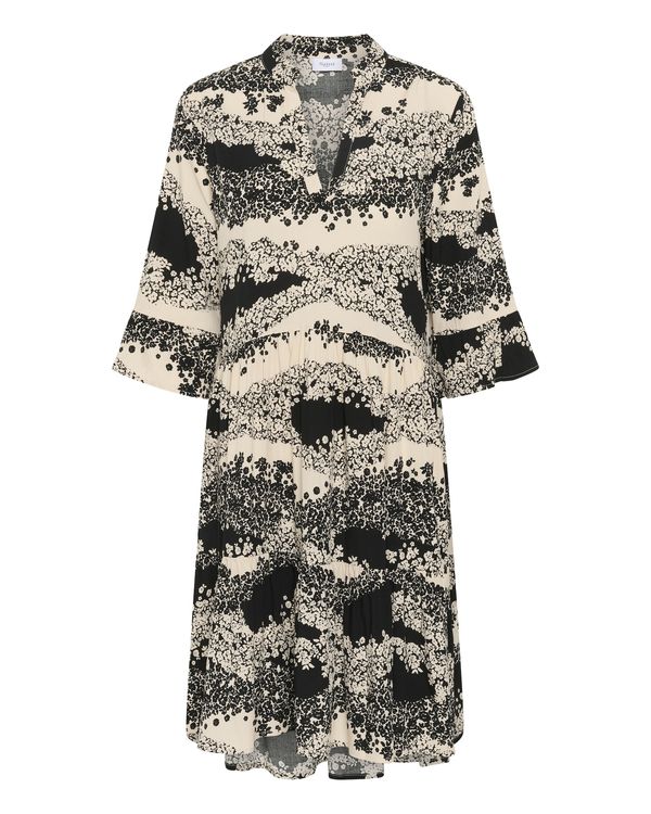 SAINT TROPEZ SAINT TROPEZ Obleka 'Eda'  kremna / črna