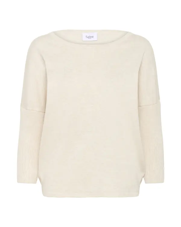 SAINT TROPEZ SAINT TROPEZ Pulover 'MilaSZ'  bela