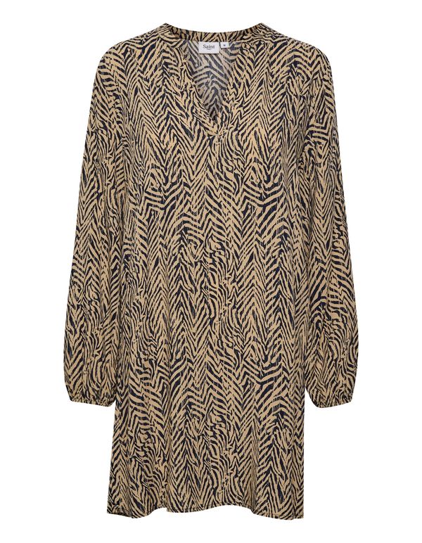 SAINT TROPEZ SAINT TROPEZ Tunika 'Eda'  temno bež / črna
