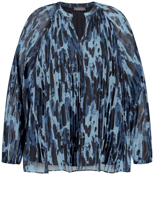 SAMOON SAMOON Bluza  modra / svetlo modra / črna