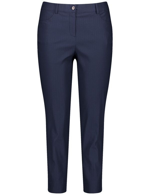 SAMOON SAMOON Hlače  temno modra