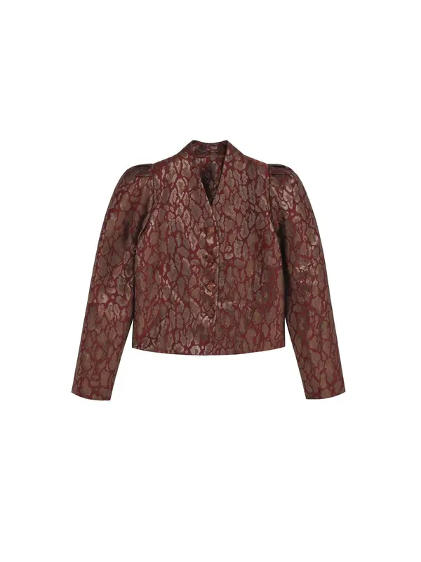 Scalpers Scalpers Blazer  zlata / burgund