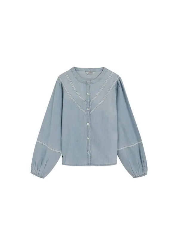 Scalpers Scalpers Bluza 'Amy'  svetlo modra / bela
