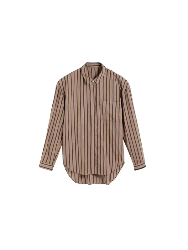 Scalpers Scalpers Bluza  rjava / temno rjava / svetlo siva