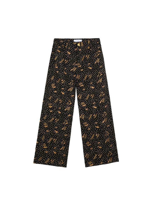 Scalpers Scalpers Hlače  bronasta / črna / bela