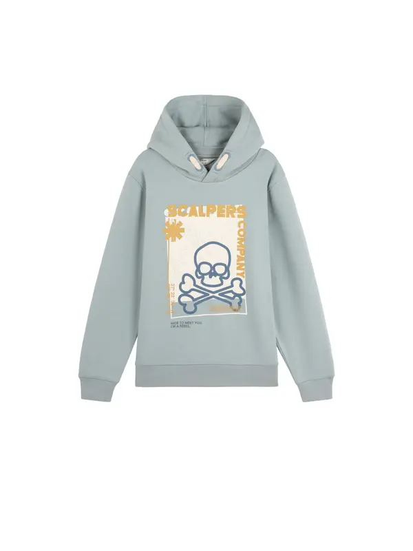 Scalpers Scalpers Majica ' '  bež / svetlo modra / oker