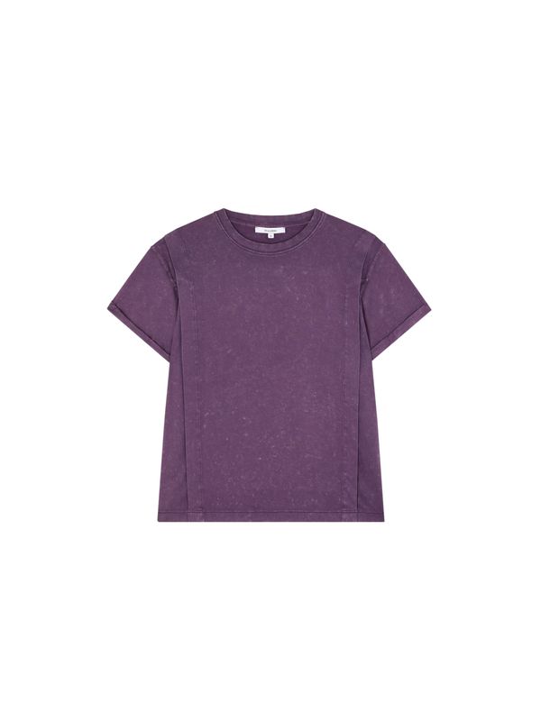 Scalpers Scalpers Majica 'Lapel Marble'  temno liila / srebrna